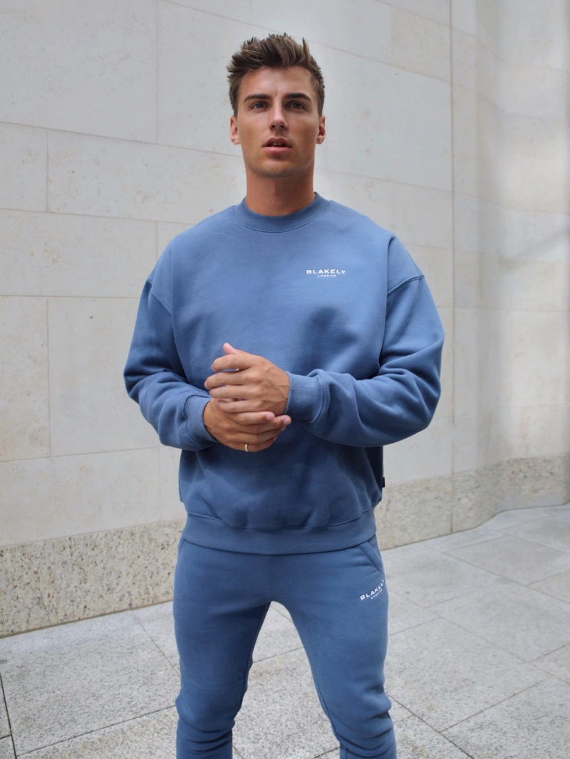 Blue Blakely Universal Relaxed Jumper | IZLC-97462