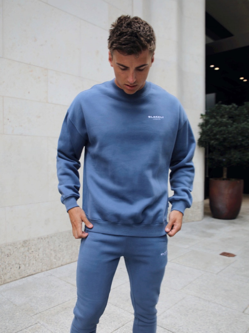 Blue Blakely Universal Relaxed Jumper | IZLC-97462