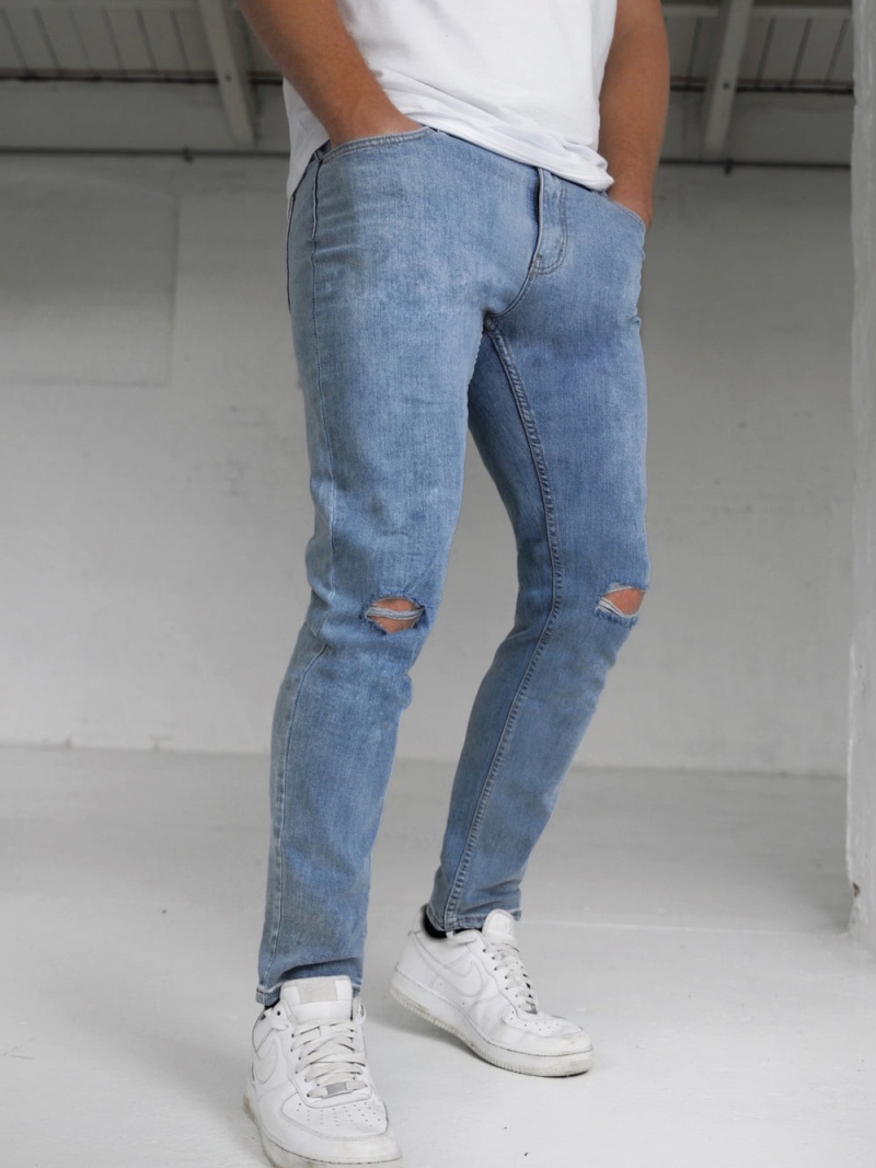 Blue Blakely Vol. 9 Slim Ripped Jeans | SXCP-23604