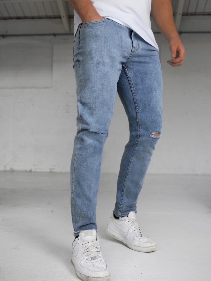 Blue Blakely Vol. 9 Slim Ripped Jeans | SXCP-23604