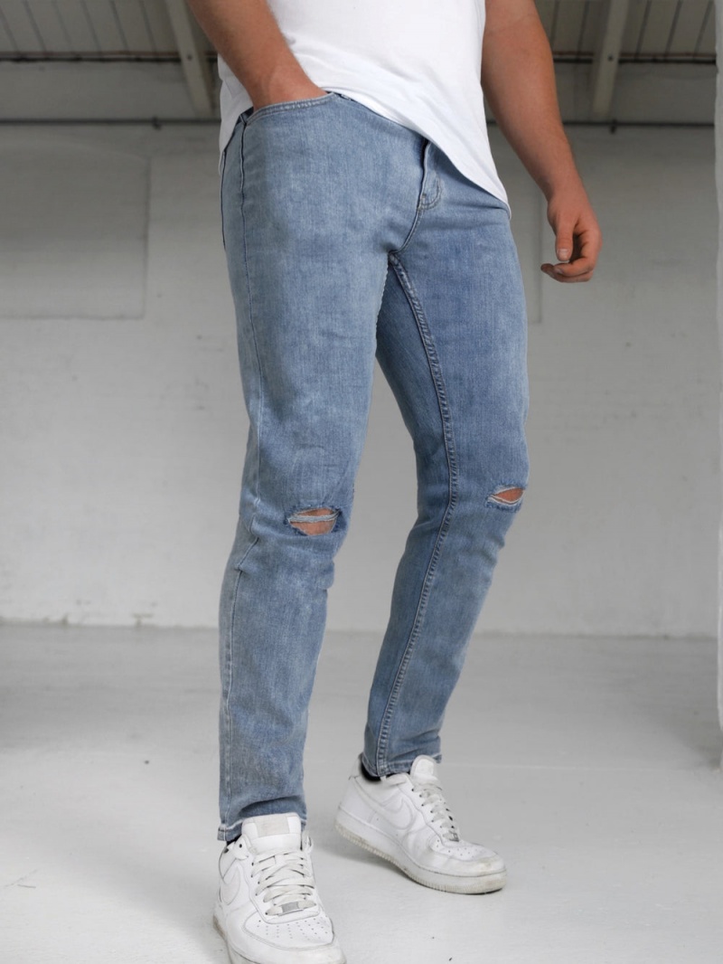Blue Blakely Vol. 9 Slim Ripped Jeans | SXCP-23604