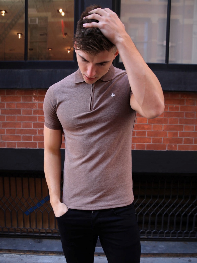Brown Blakely Aspen Polo | CSKH-10689