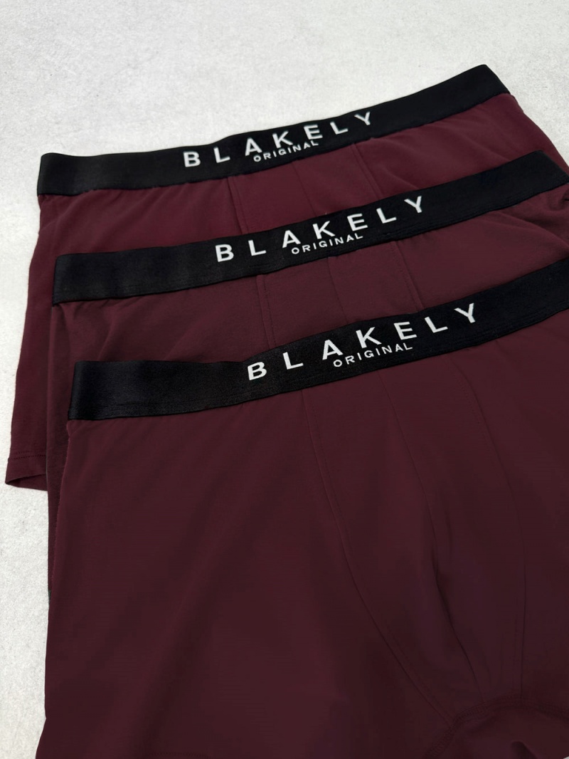 Burgundy 3 Pack Blakely BLK Boxers | BFYU-19043
