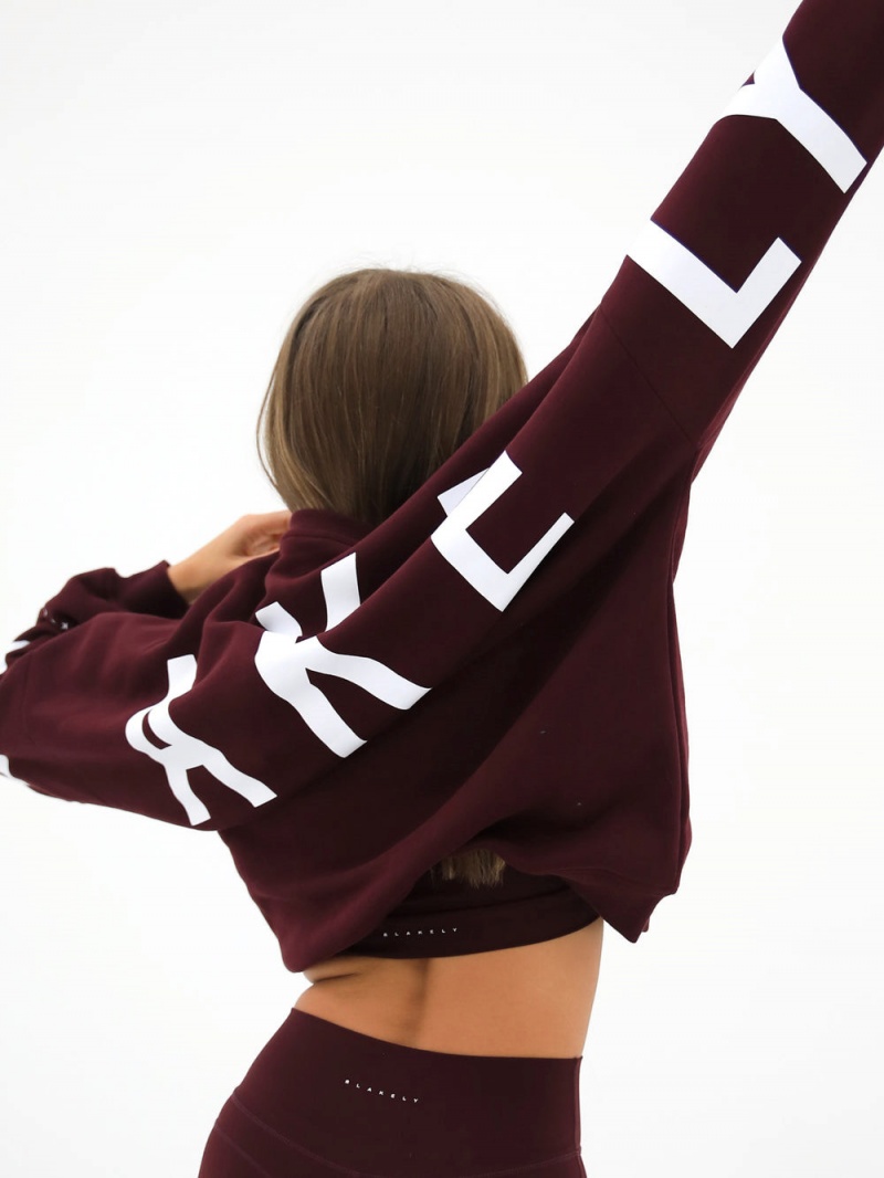 Burgundy Blakely Isabel Oversized Jumper | KYIM-45273