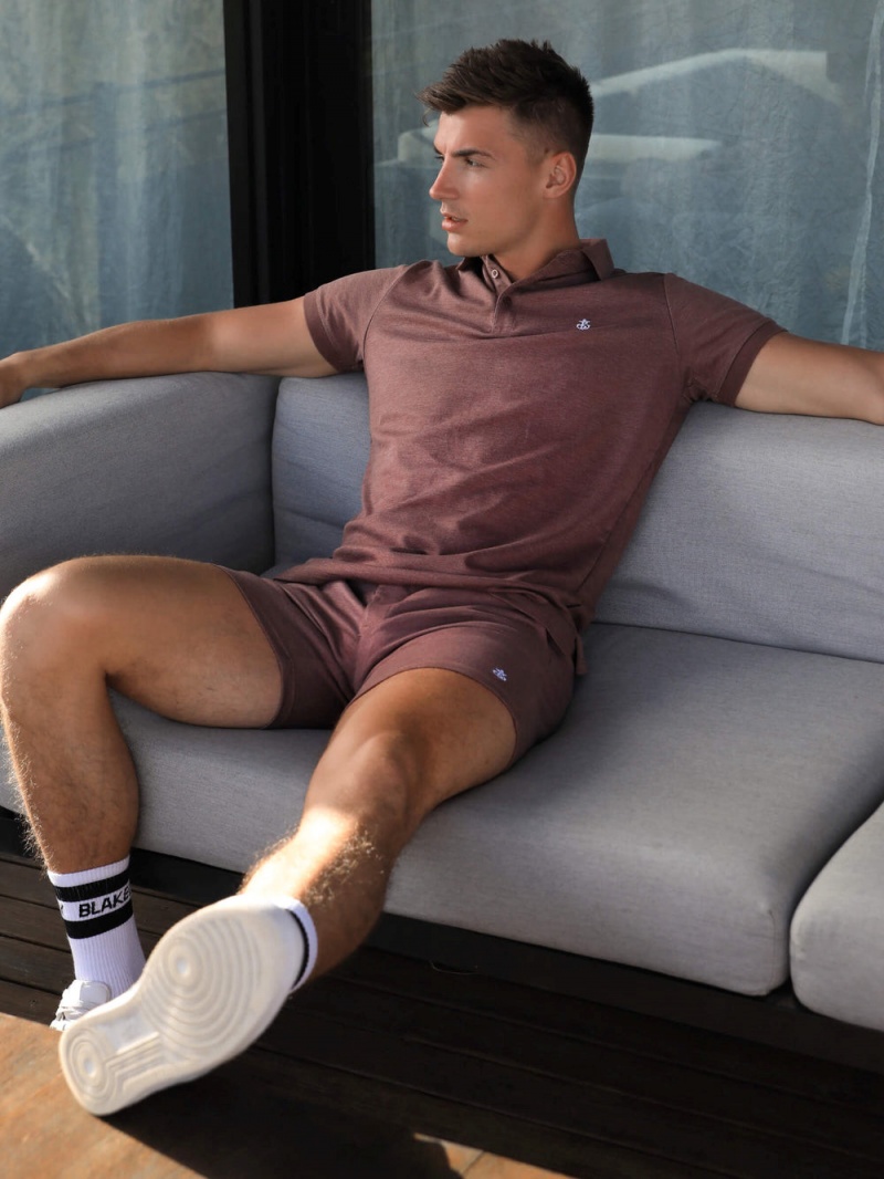 Burgundy Blakely Sorrento Polo | SRIC-60973