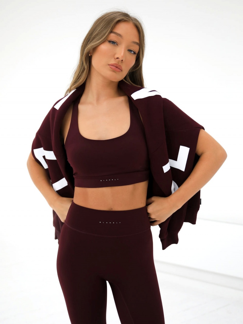 Burgundy Blakely Ultimate Active Leggings | JTOH-13096