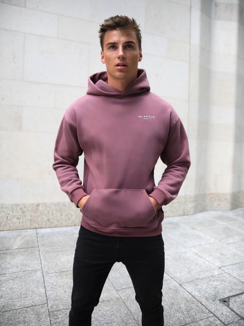 Burgundy Blakely Universal Relaxed Hoodie | UXWY-52067
