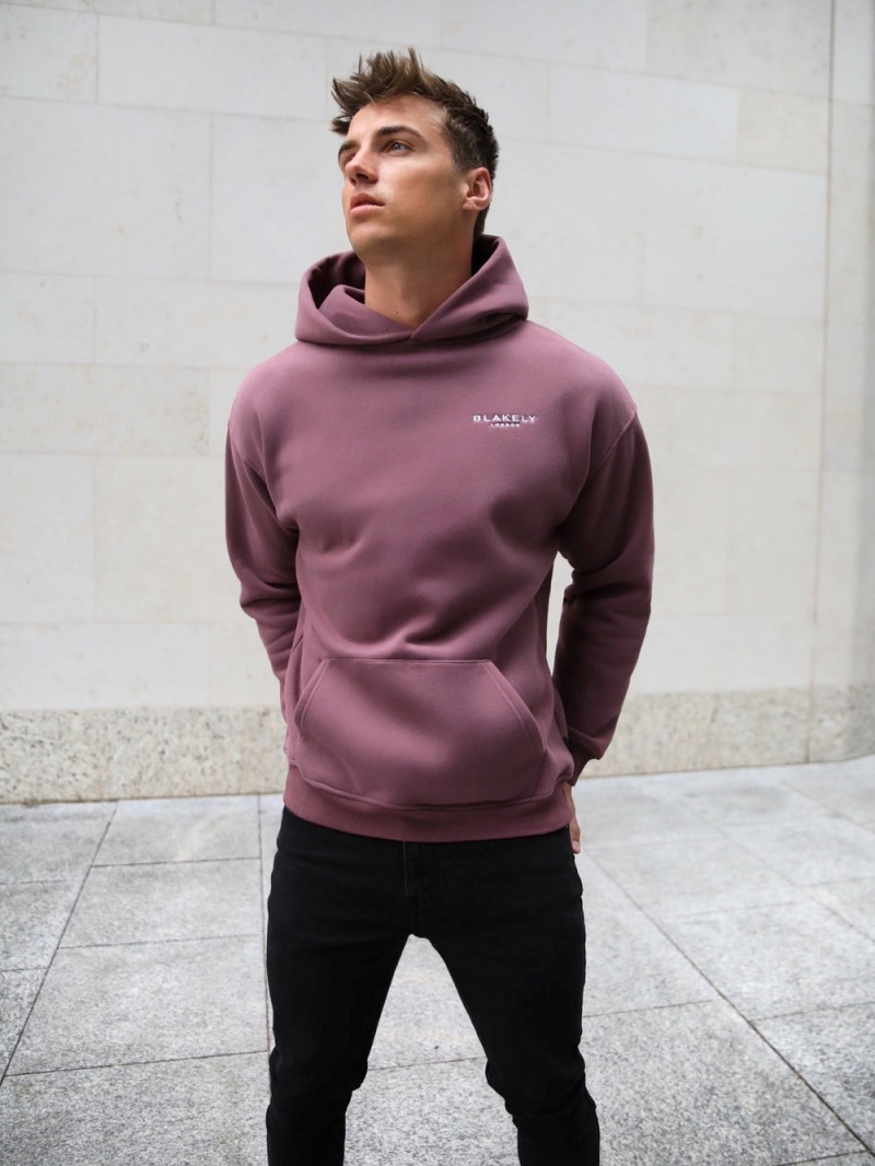 Burgundy Blakely Universal Relaxed Hoodie | UXWY-52067