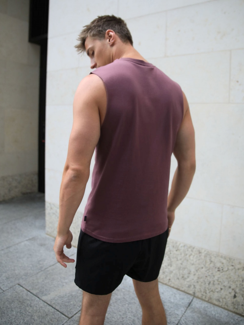 Burgundy Blakely Universal Sleeveless Tee | CGPT-10597