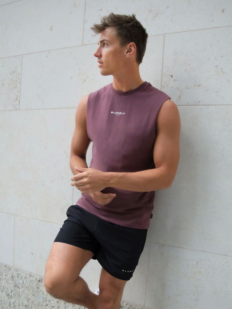 Burgundy Blakely Universal Sleeveless Tee | CGPT-10597