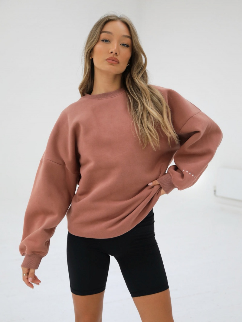 Burnt Orange Blakely Isabel Oversized Jumper | LTAY-97853