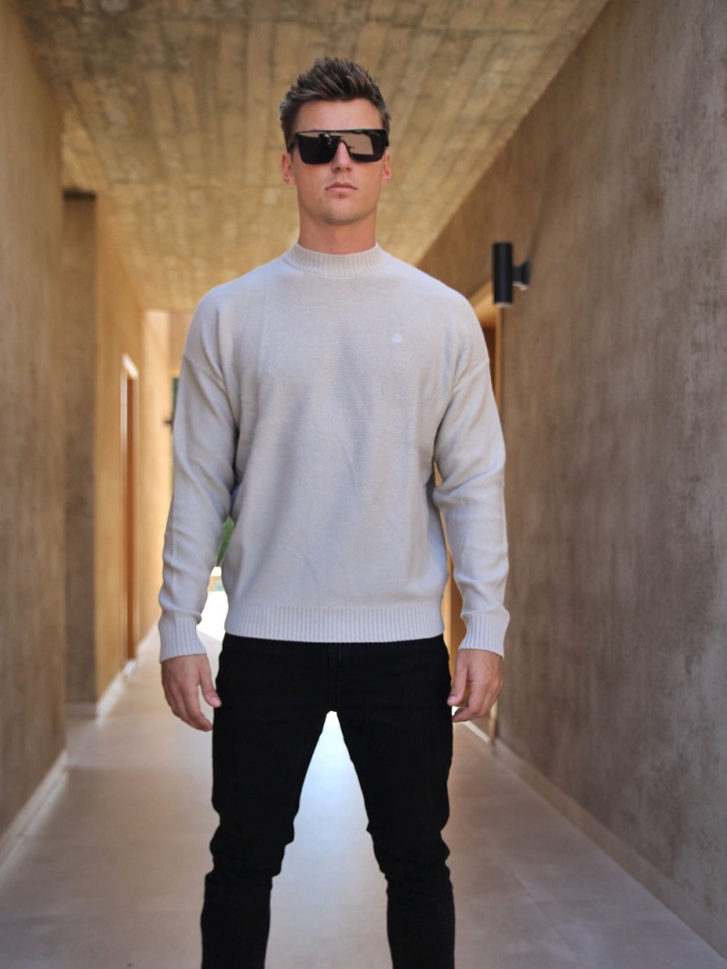 Chalk Blakely Huxley Knit Jumper | GUSZ-35891