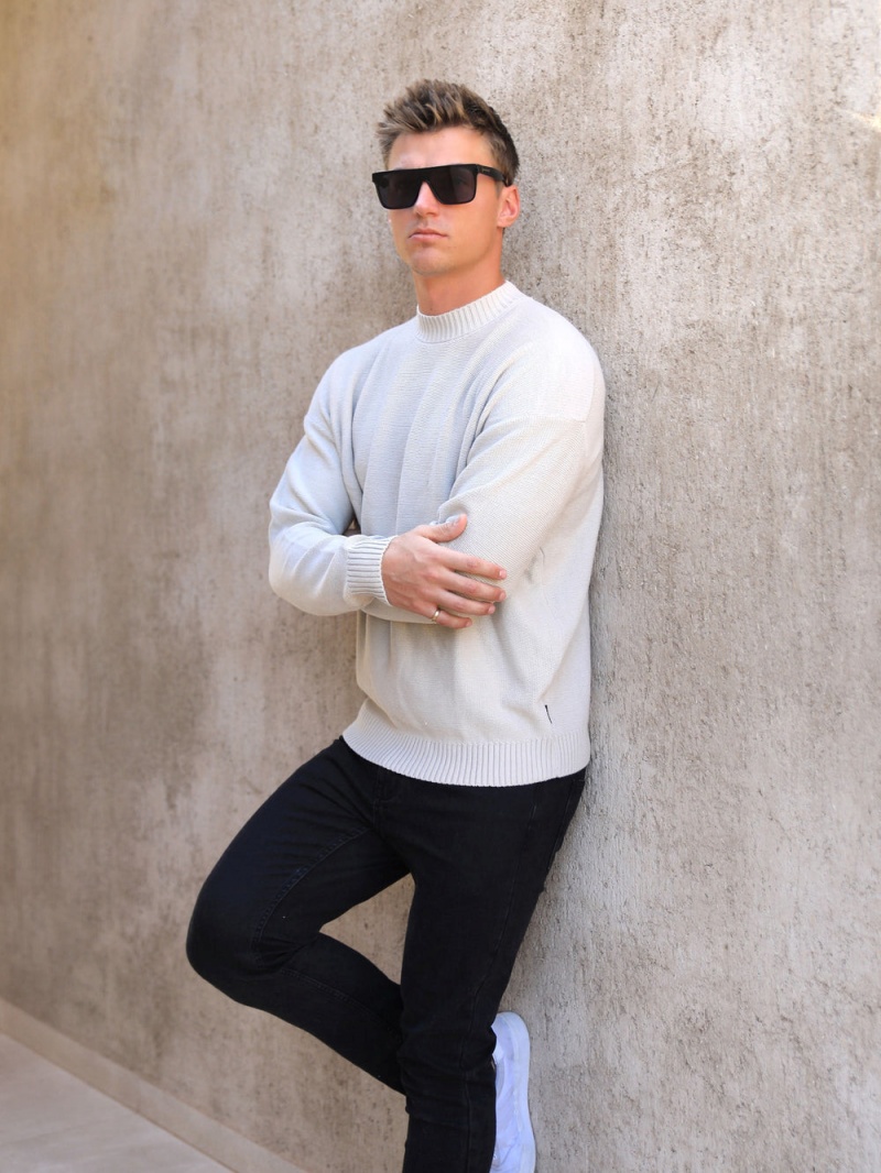 Chalk Blakely Huxley Knit Jumper | GUSZ-35891