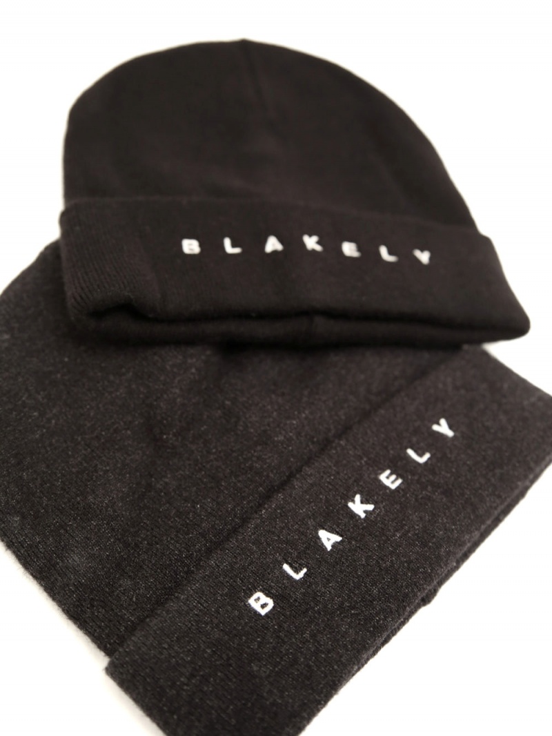 Charcoal Blakely BLK Beanie | MXHT-16450