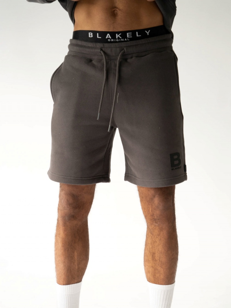 Charcoal Blakely Blakely London Jogger Shorts | WZXQ-12375