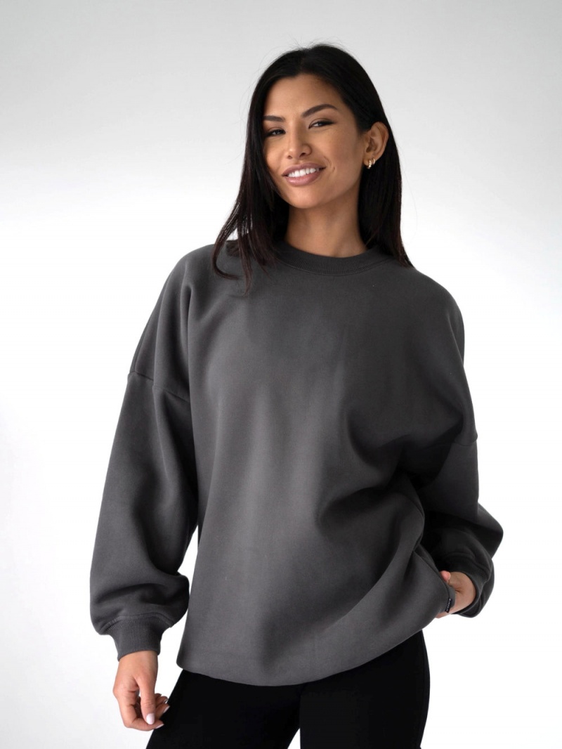 Charcoal Blakely LAX Isabel Oversized Jumper | MBJX-70658