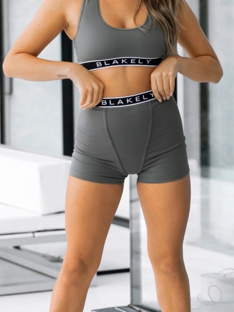 Charcoal Blakely Lola Boyfriend Shorts | TINY-19672