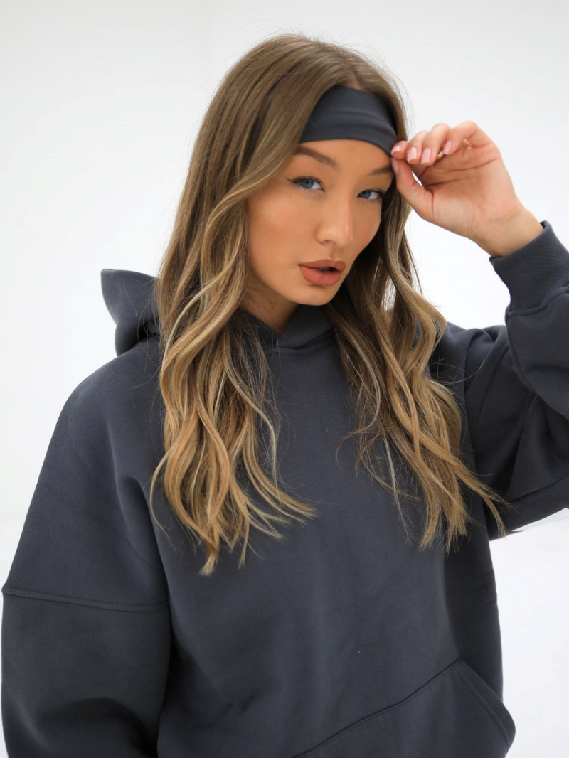 Charcoal Blakely Soft Headband | CIHB-84135
