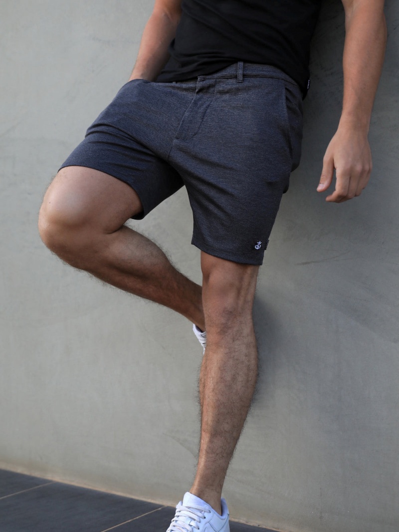 Charcoal Blakely Sorrento Stretch Fit Shorts | PVWC-43097