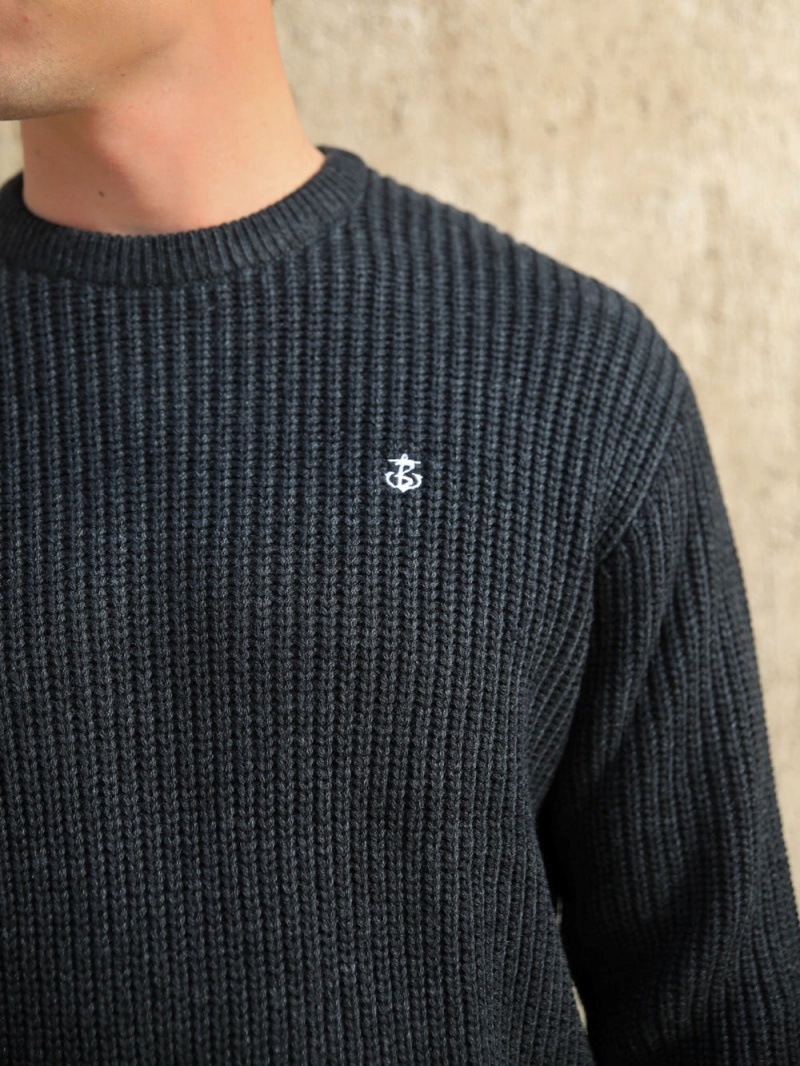 Charcoal Blakely Stanton Knit Jumper | XRKY-39574