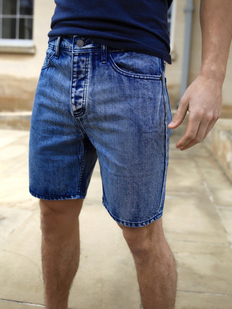 Dark Blue Blakely Denim Shorts | YOEQ-42971