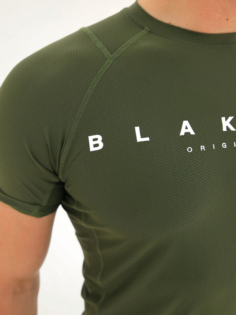 Dark Green Blakely Apex Active T-Shirt | TOXL-98340