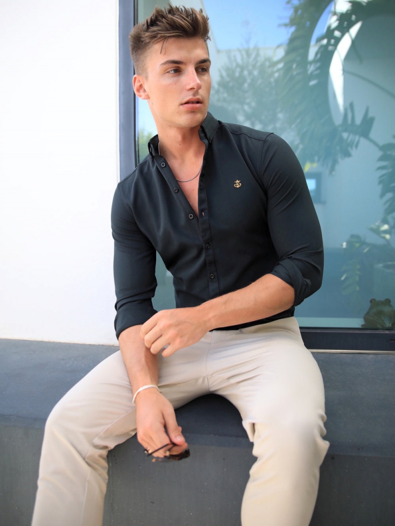 Dark Green Blakely Jenson Shirt | BOPC-57843