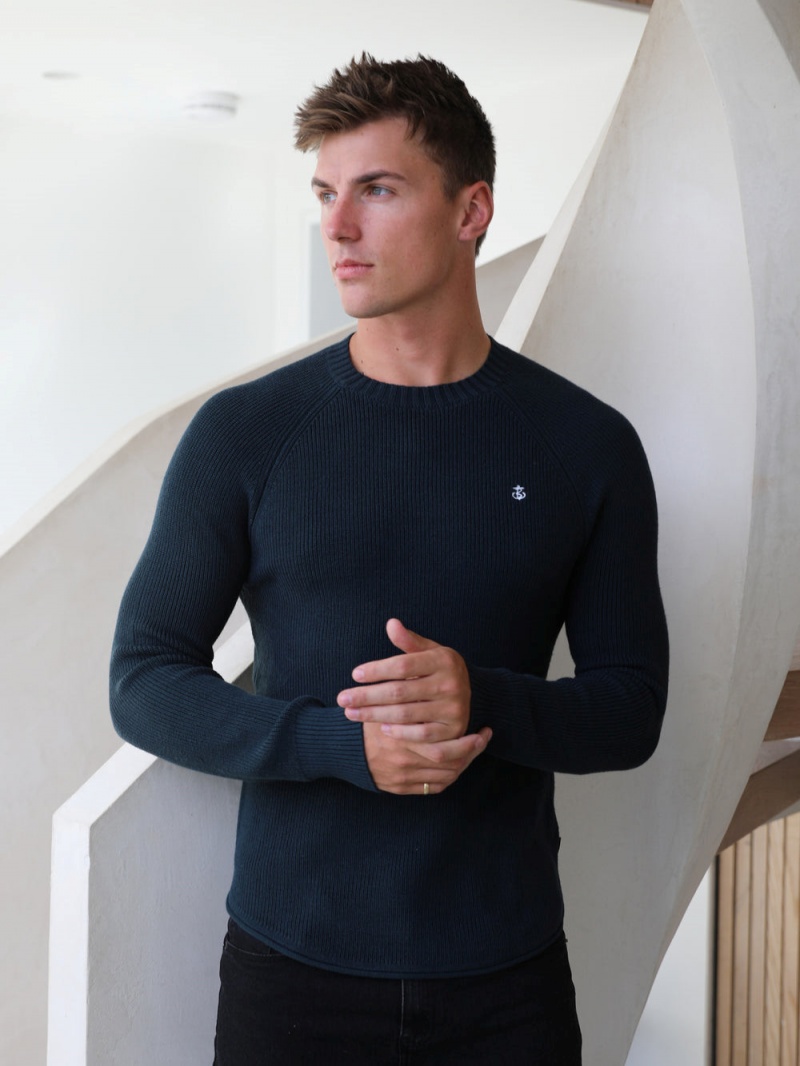 Dark Green Blakely Olton Knit Jumper | GJMP-25640