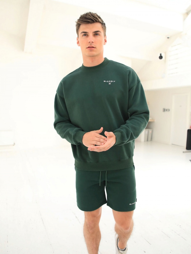 Dark Green Blakely Riviera Initial Jumper | BWOS-98465