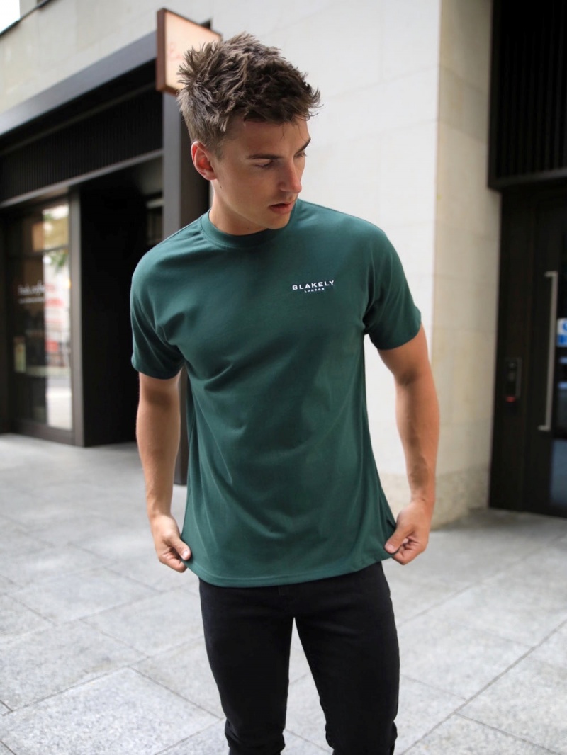 Dark Green Blakely Universal Relaxed T-Shirt | ILVA-13968