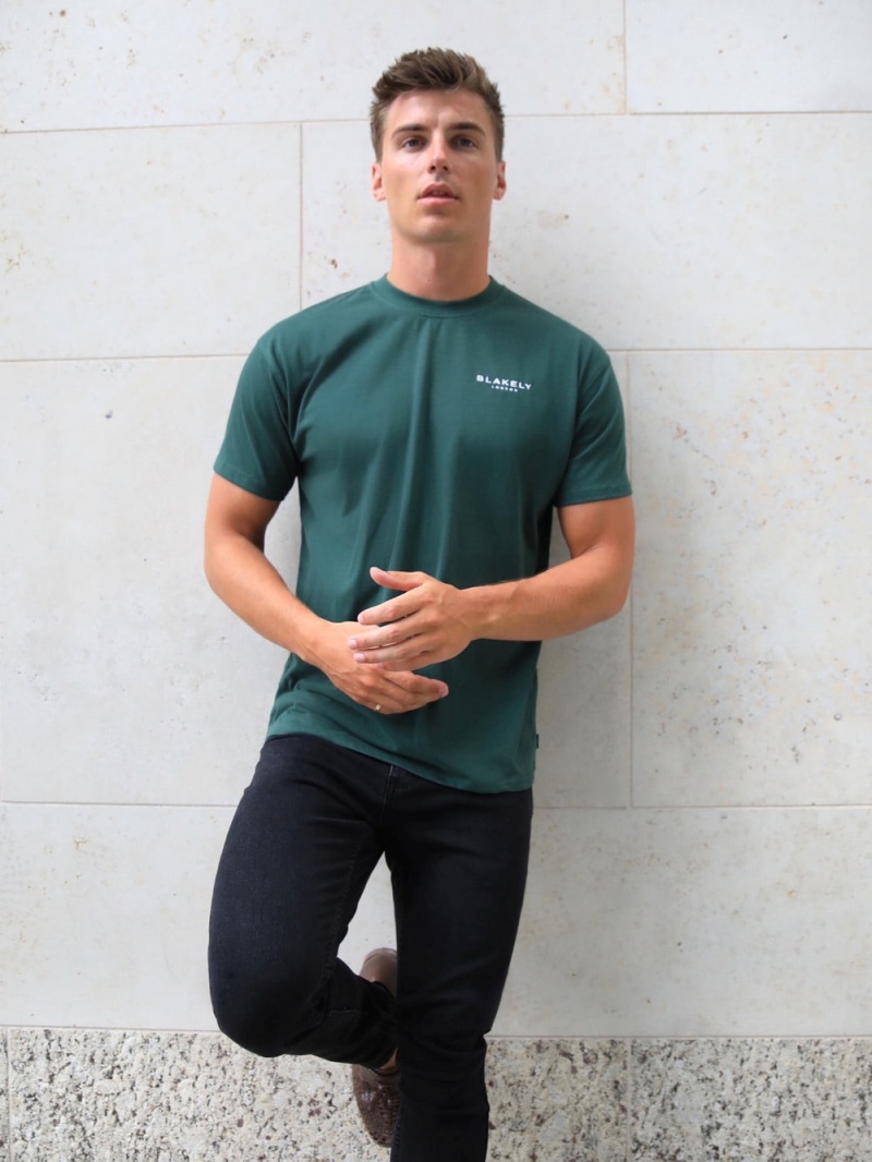 Dark Green Blakely Universal Relaxed T-Shirt | ILVA-13968