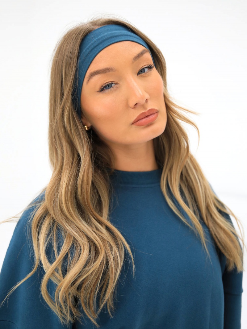 Dark Teal Blakely Soft Headband | IOFU-90625
