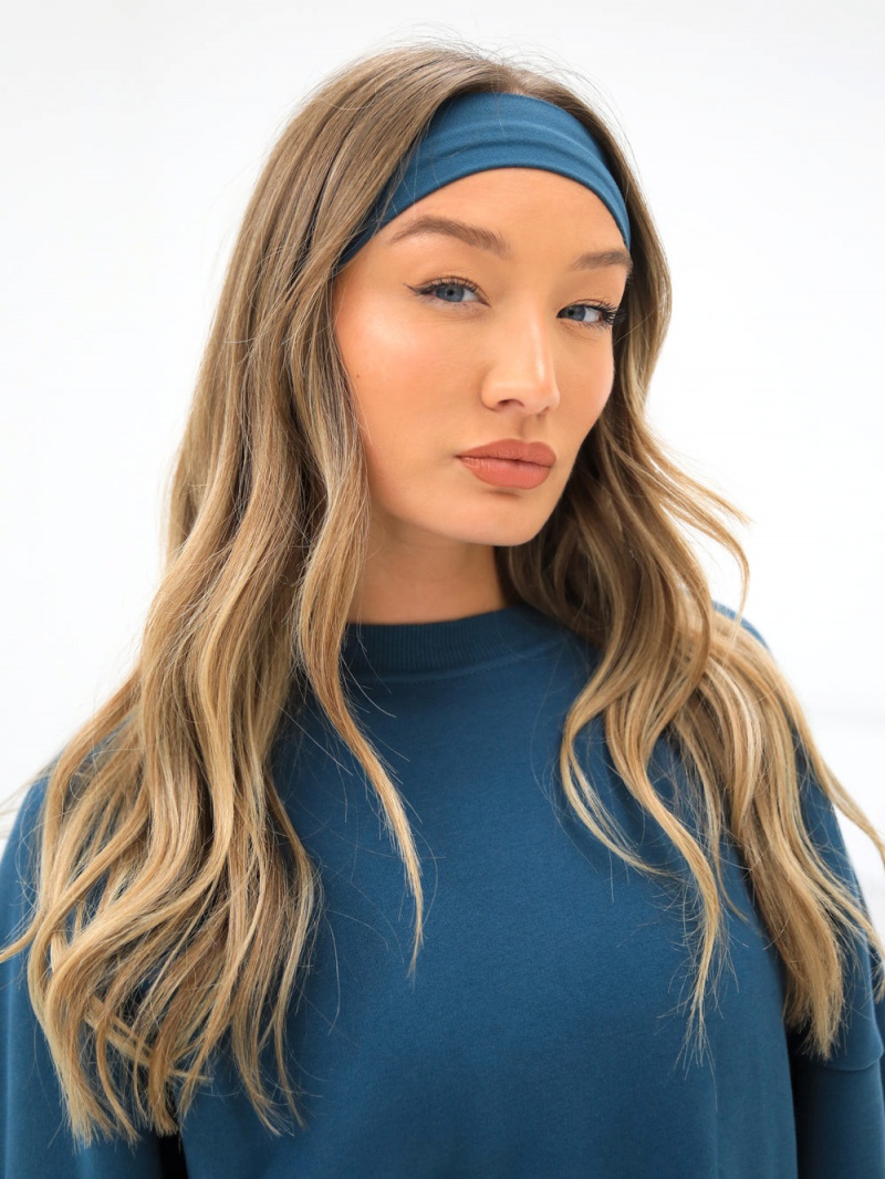 Dark Teal Blakely Soft Headband | IOFU-90625