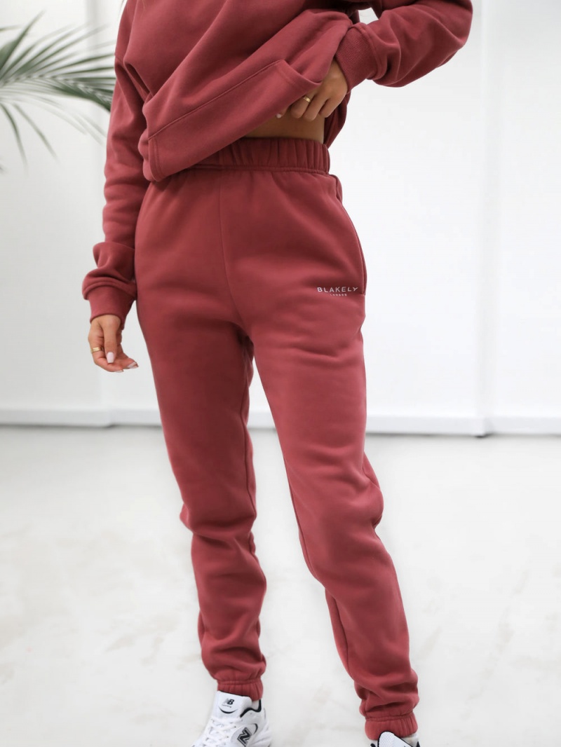 Deep Berry Blakely Universal Women's Sweatpants | FAWE-03921
