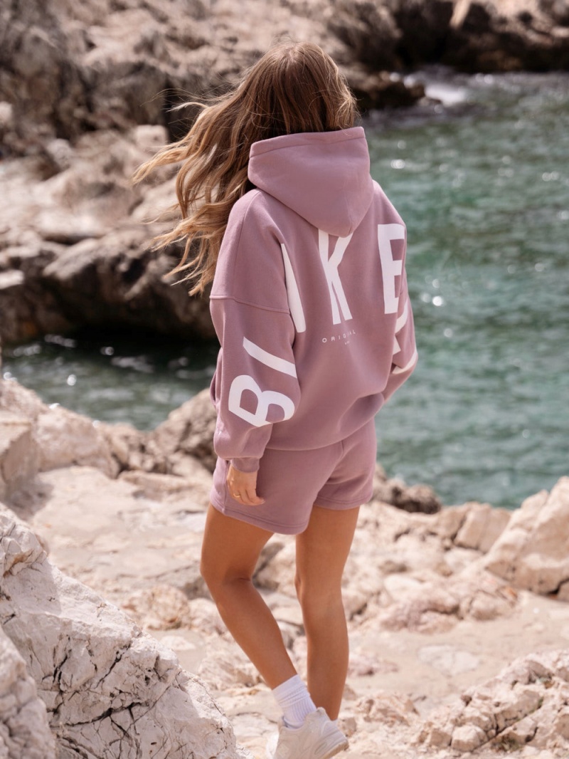Dusty Pink Blakely Isabel Oversized Hoodie | XOTC-54817