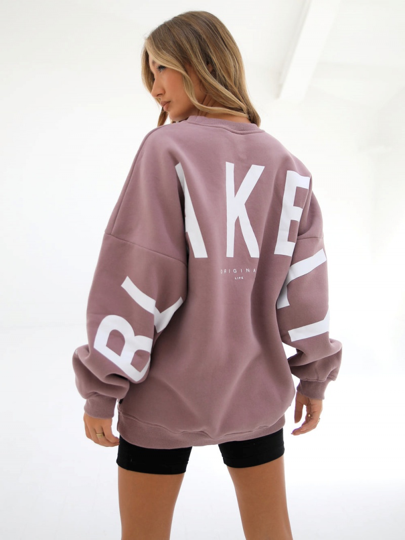 Dusty Pink Blakely Isabel Oversized Jumper | JOUA-05816