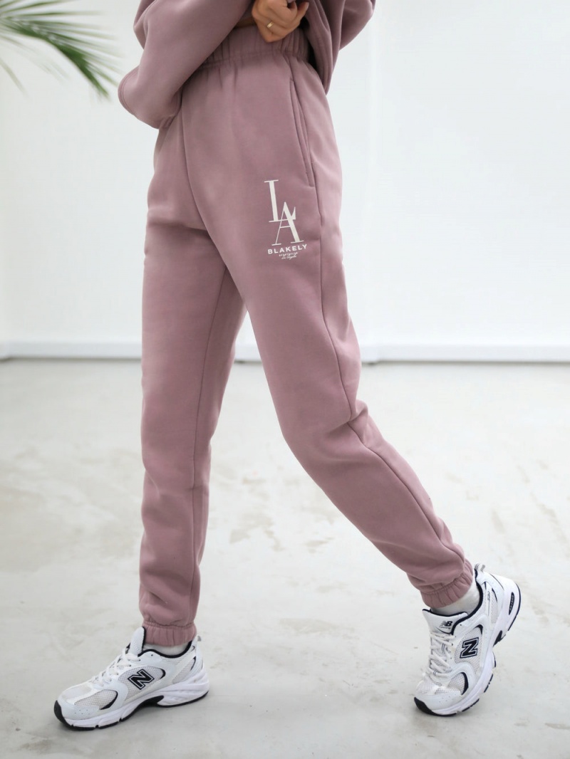 Dusty Pink Blakely Studio Sweatpants | IWFO-52791