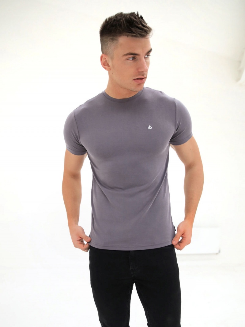 Dusty Purple Blakely Rowan Brushed Soft T-Shirt | BALQ-93540