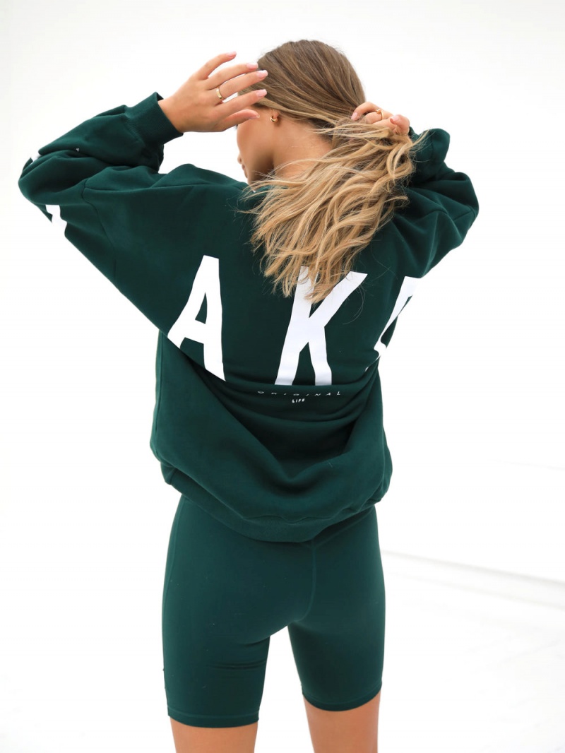 Forest Green Blakely Isabel Oversized Jumper | GQEY-65349