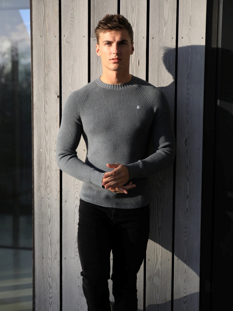Graphite Blakely Olton Knit Jumper | IBUP-56014