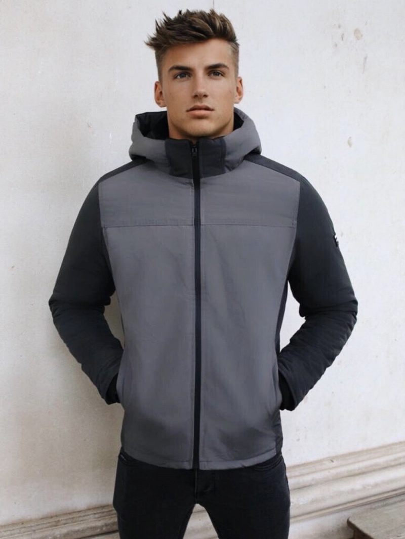 Grey/Dark Grey Blakely Montblanc Coat | EHLT-28901