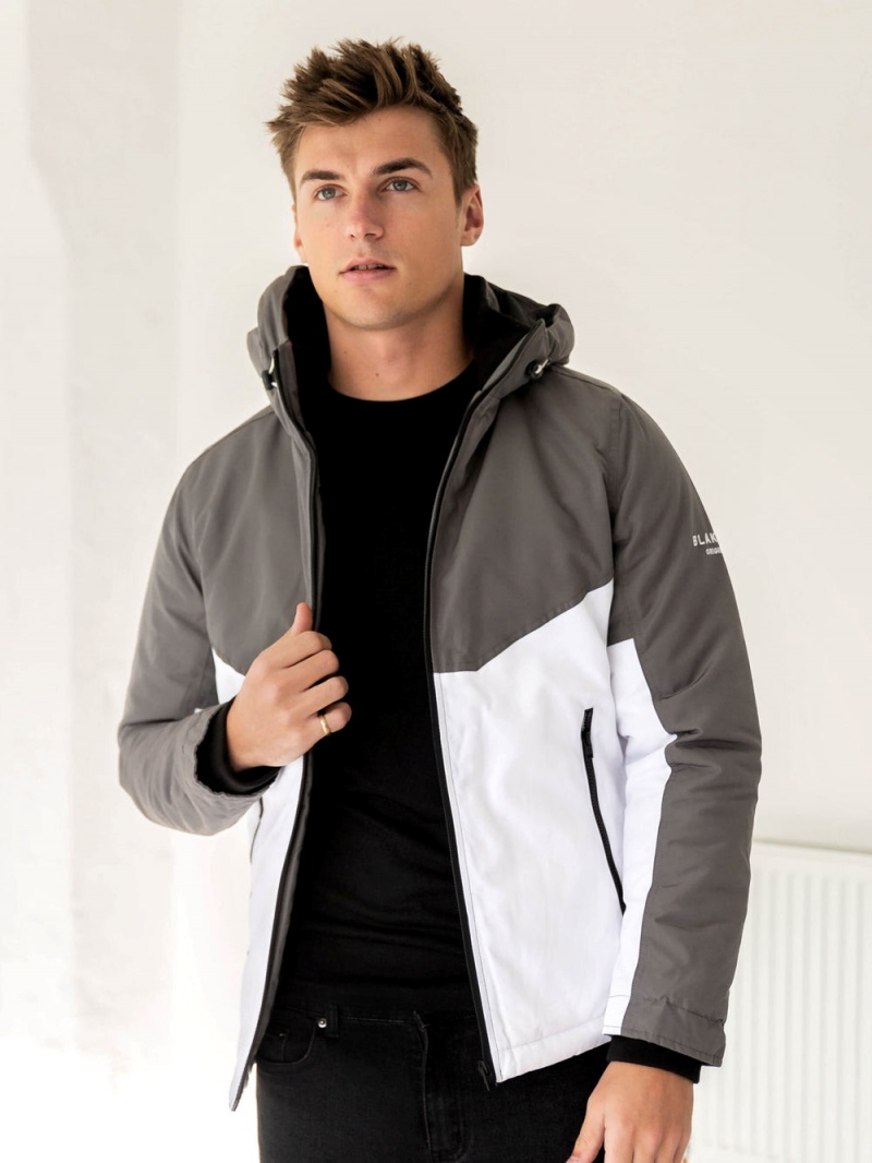 Grey/White Blakely Arctica Jacket | SWXM-34982