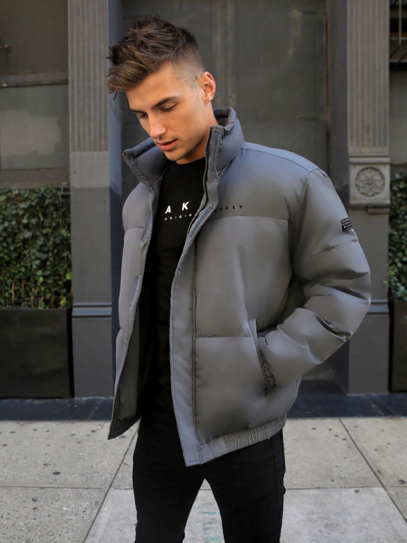 Grey Blakely Fallon Coat | HPCU-73812