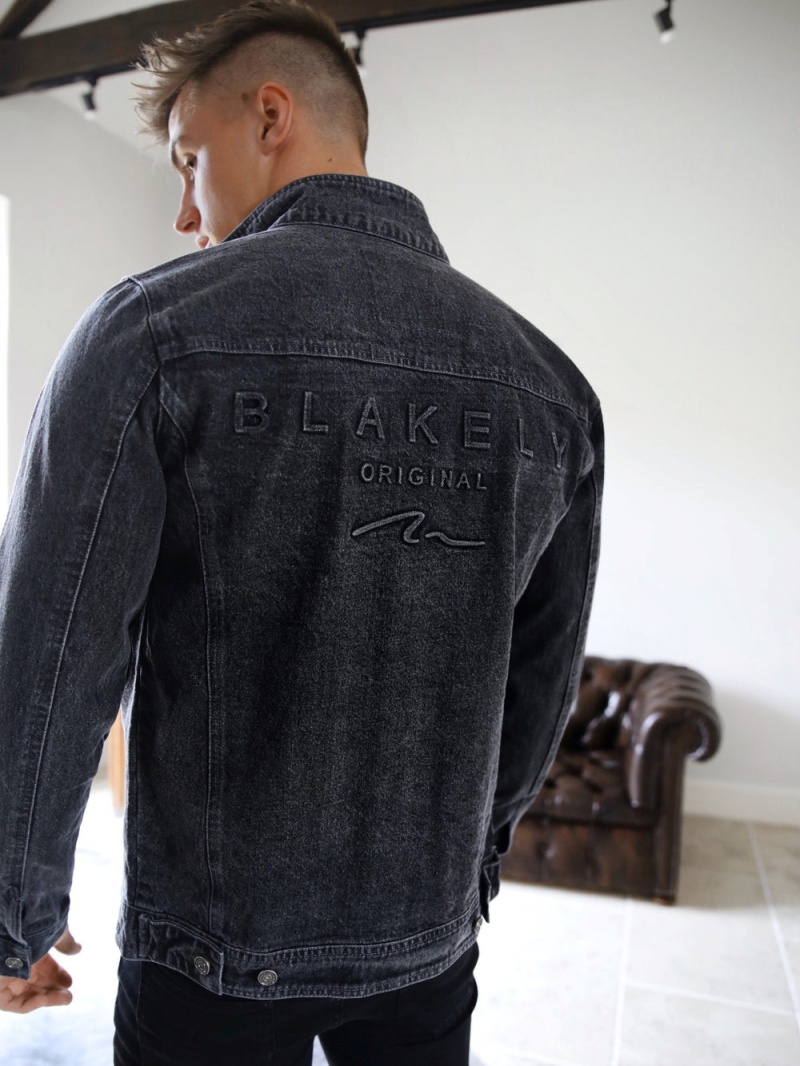 Grey Blakely Soho Denim Jacket | VEOT-47816