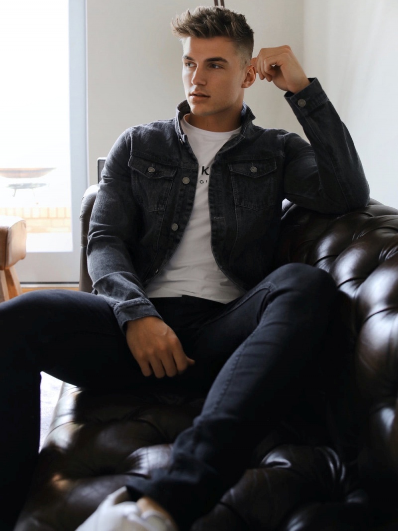 Grey Blakely Soho Denim Jacket | VEOT-47816