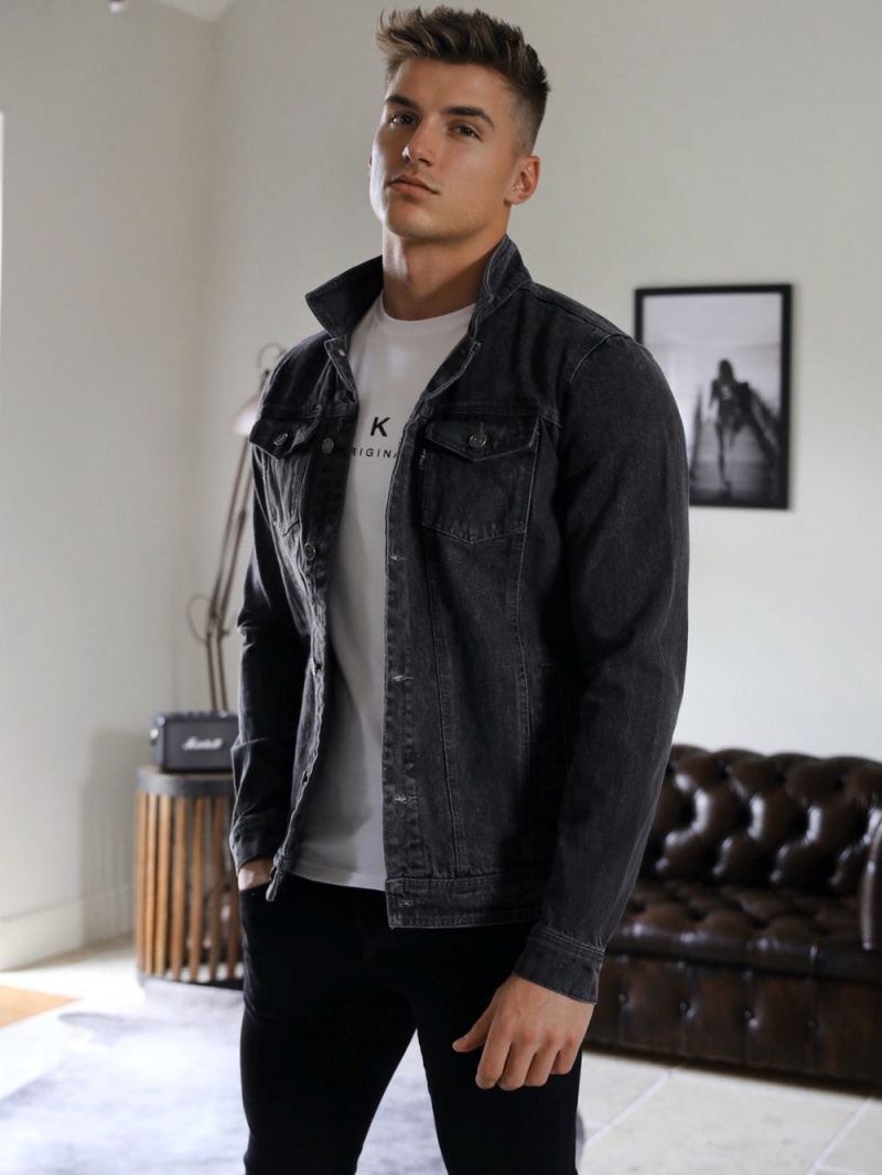 Grey Blakely Soho Denim Jacket | VEOT-47816