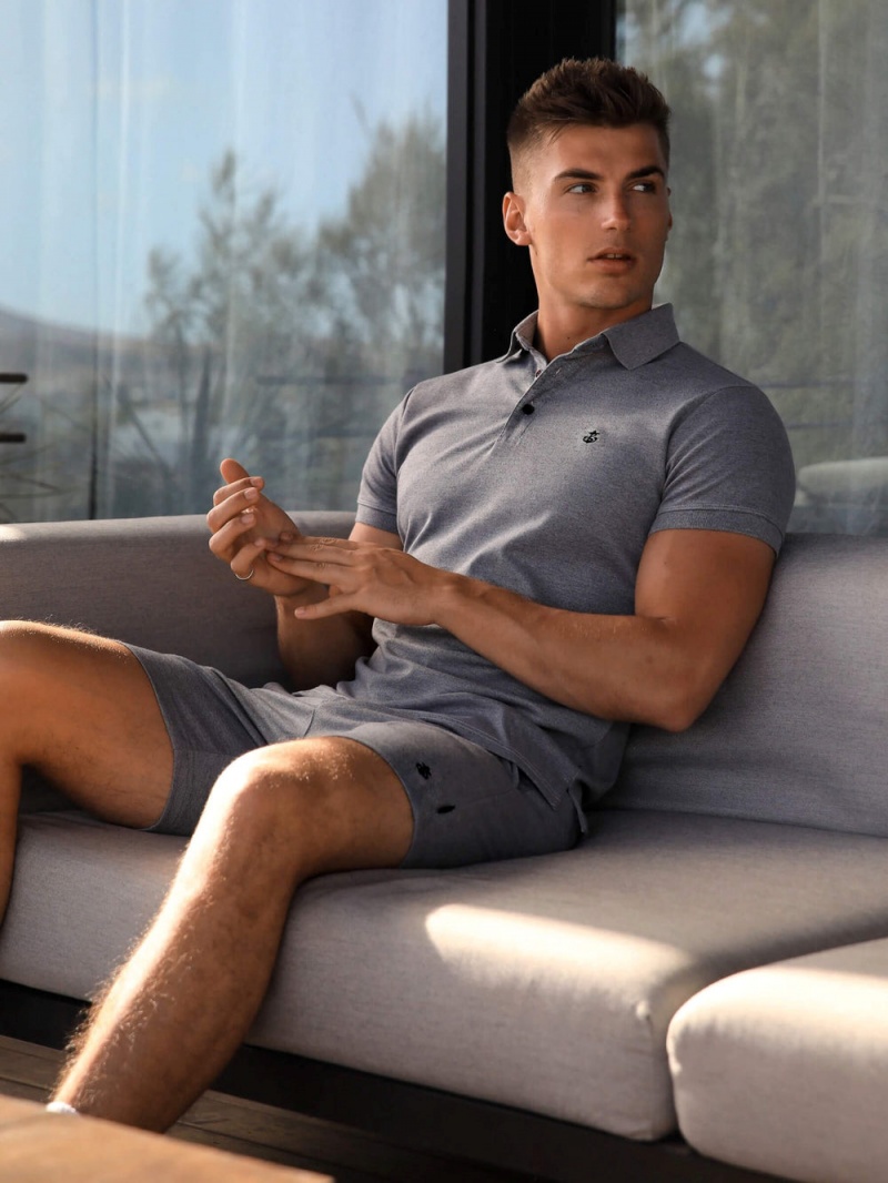 Grey Blakely Sorrento Polo | PWTL-32610