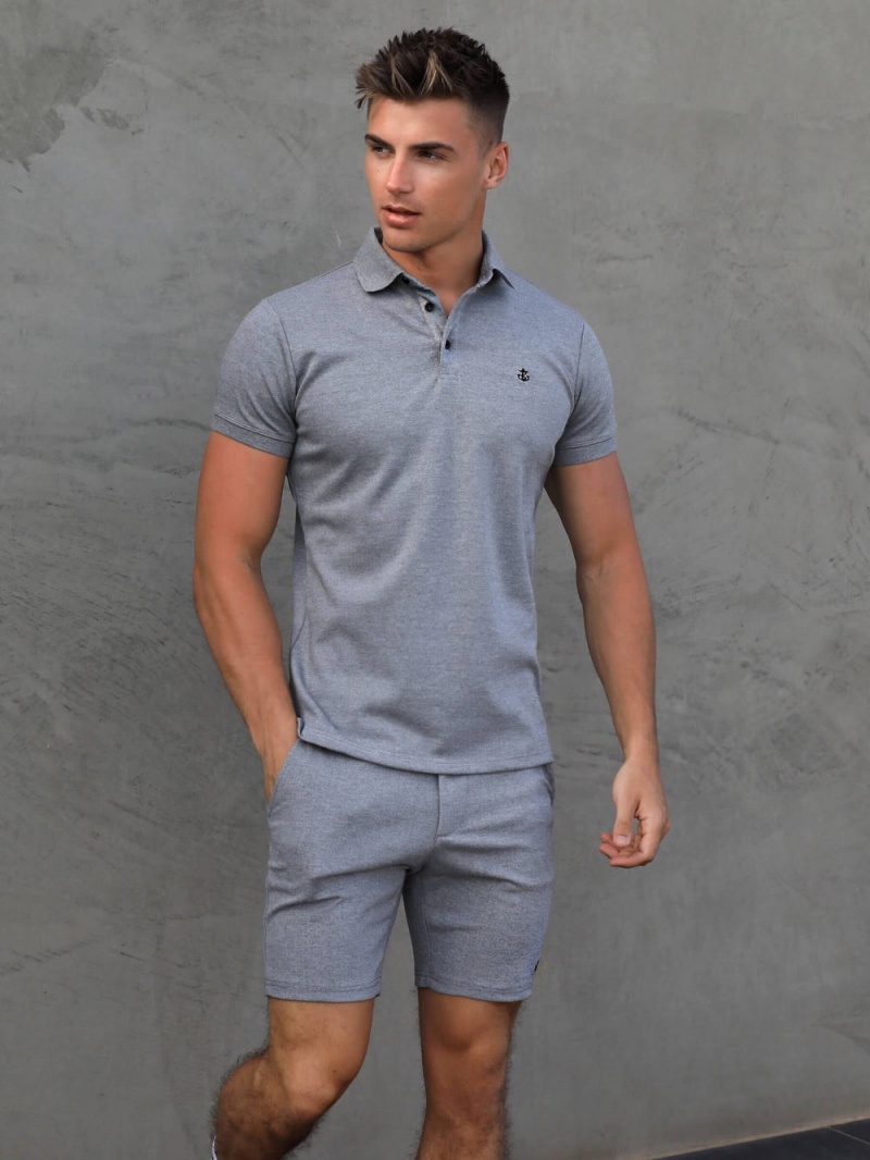 Grey Blakely Sorrento Stretch Fit Shorts | ICYZ-34560