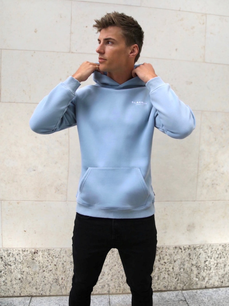 Ice Blue Blakely Universal Relaxed Hoodie | BOFU-54613