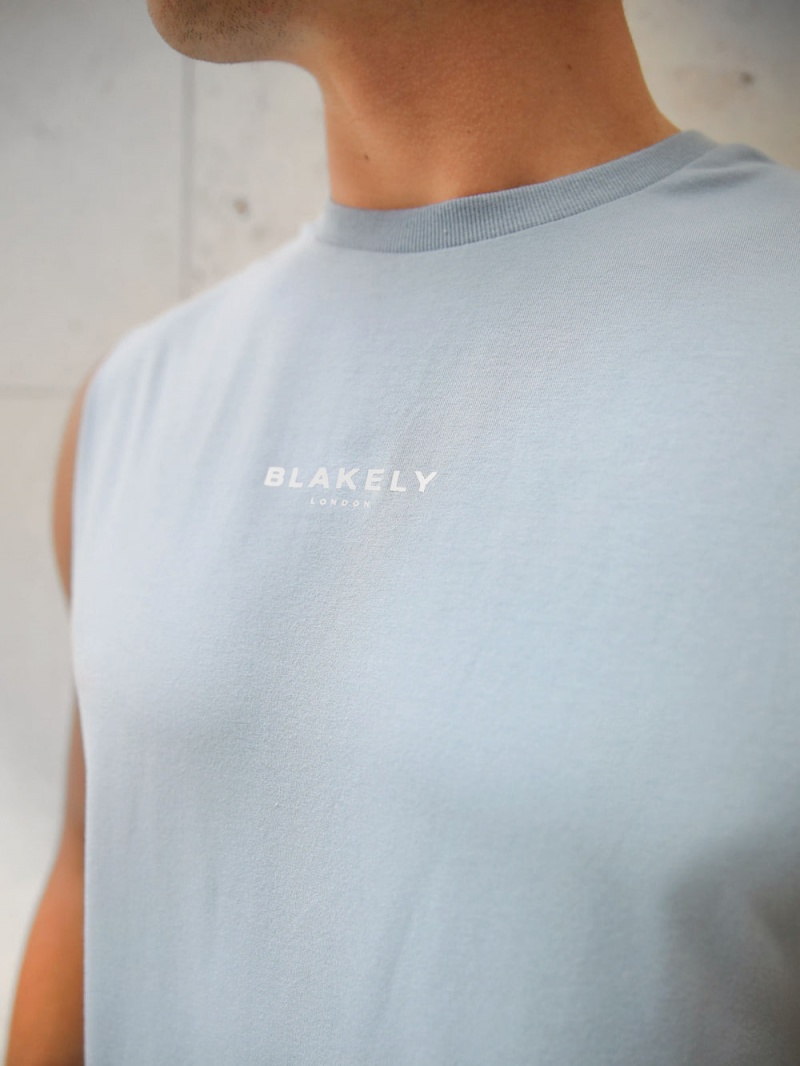 Ice Blue Blakely Universal Sleeveless Tee | TOJC-41263